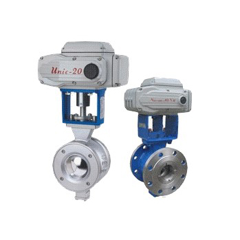 Electric V regulating ball valve